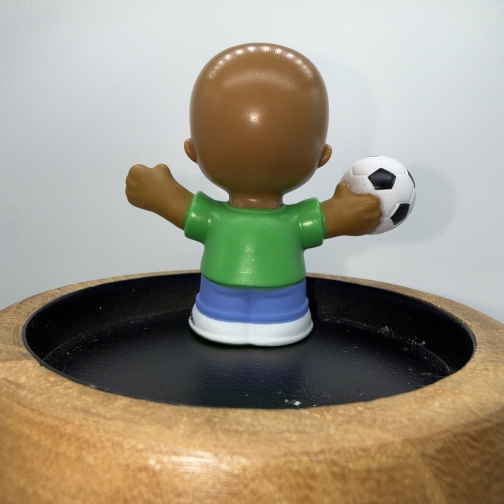 Fisher Price Little People Soccer Player Ball Bald Boy 2024 - Picture 3 of 4